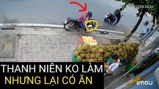 Thanh niên đi MUA sầu riêng nhưng quên trả tiền đã ôm 2 hộp chạy