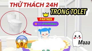 THỬ THÁCH 24H TRONG TOLET (P2)😱 Ở NGOÀI TRỜI VÀ TIẾNG GÕ CỬA BÍ ẨN…