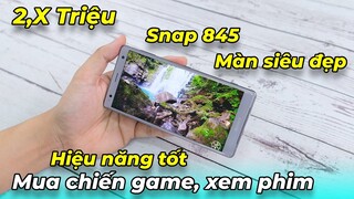 2,X Triệu máy này chơi game xem phim quá đỉnh! Snap 845, màn siêu đẹp, 2 loa, kháng nước: Sony XZ2