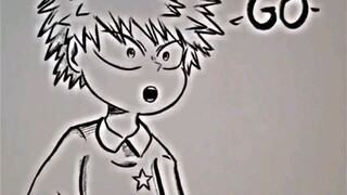 how to spell bakugo name, tutorial with izuku