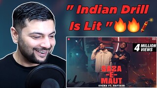 Pakistani Reacts to FIRST INDIAN DRILL?  KR$NA Ft. RAFTAAR - Saza-E-Maut Official Music Video