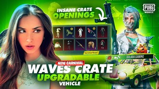 NEW CARNIVAL WAVES + UPGRADABLE VEHICLE CRATE || LUCKY CRATE OPENING || PUBG MOBILE