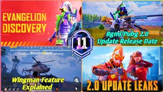 Pubg & Bgmi 2.0 Update Release Date | Wingman Feature Explain | Evangelion Discovery Event Pubg/Bgmi