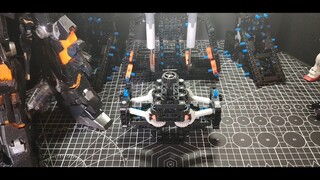 1/12 Struktur pelindung dada Banshee Gundam, perluasan hubungan empat sumbu