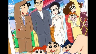 Wedding photos of two people, located in front of Nohara's house