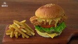 Best Crispy Chicken Burger at Home by 매일맛나 delicious day