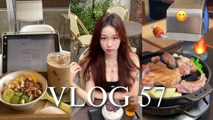 VLOG｜อยู่กินกับเพื่อนซี้ที่โซล｜เรียนรู้วิธีการเรียนของสาวเกาหลี｜น้ำแข็งถั่วแดงรสชาติดี๊ดี｜ฮ่ายต๋าหลา