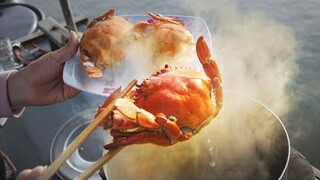 Ăn cua biển trên ghe hàng Miền Tây |Cuộc sống ghe hàng P3