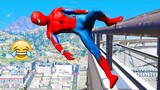 Funny Moments In GTA 5 - Spider-Man #6
