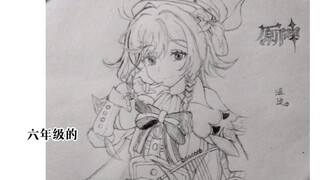 从三年级到初一的画，emmm，果然，我是废物(╥_╥)
