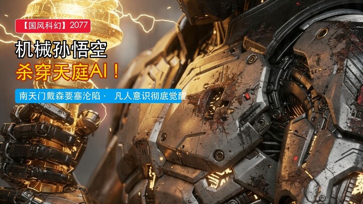 ⚡【赛博悟空2077】机械孙悟空 VS AI天庭 – 20秒燃炸全场！