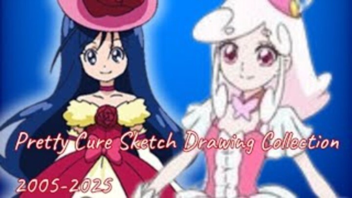 Pretty Cure Sketch Drawing Collection Part 7:
