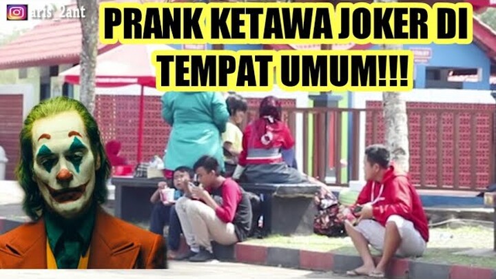 PRANK KETAWA JOKER DI TEMPAT UMUM!!  || PRANK INDONESIA