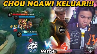 AKHIRNYA YAWI NGELUARIN CHOU M4!! MATCH PENUH DENGAN PLAY AURA!! - AURA VS EVOS MATCH 1