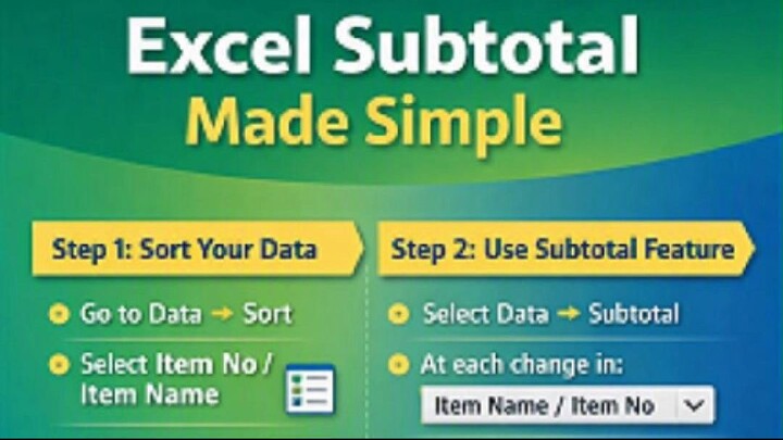 SUBTOTAL MAKING IN FEW SEC