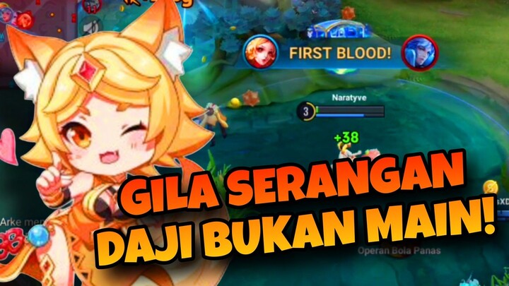 GILA SERANGAN DAJI BUKAN MAIN! - Honor Of Kings Moments