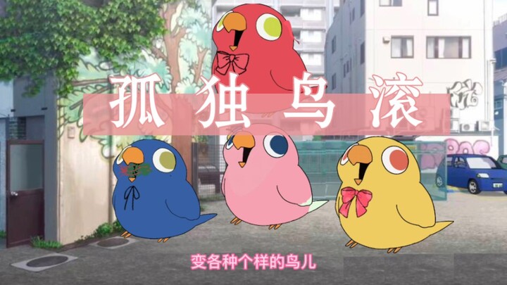 gulungan burung yang kesepian