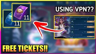 PARTY BOX EVENT FREE TICKETS!! WILL VPN STILL WORKS?? || MOBILE LEGENDS BANG BANG