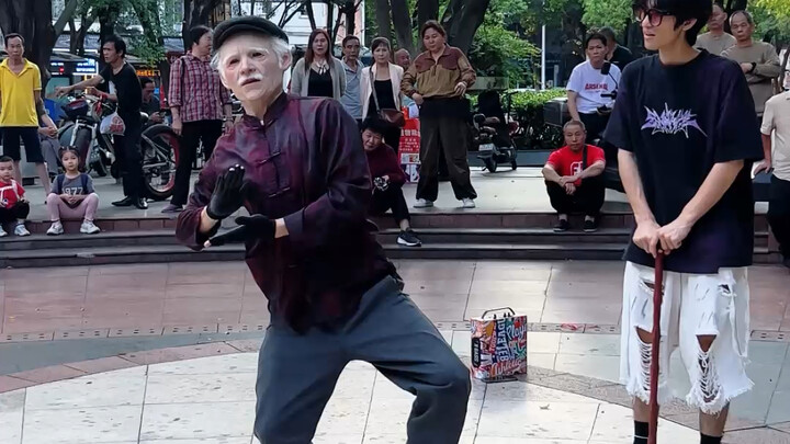 I thought he was just an old man doing square dance, but it turned out he’s a dance king from the la