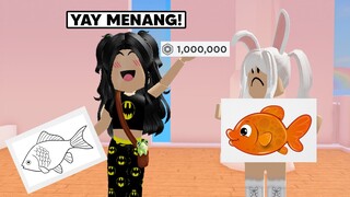 Battle Menggambar Yang Menang Dapet Robux! Seru Banget - Speed Draw