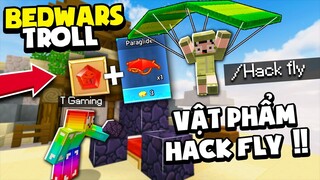 KHANGG GIẢ HACKER BEDWARS HACK BAY BẰNG DÙ BAY BLOCKMAN GO TROLL T GAMING VÀ NOOB TEAM *TROLL NOOB