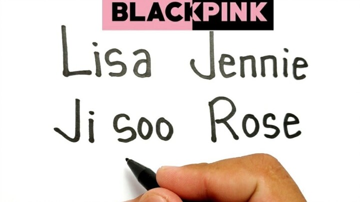 สุดยอดเซียนยูทูบวาดภาพได้เพียงใช้ชื่อสมาชิกวง Blackpink! โคตรเทพ!