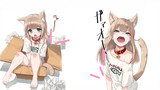 [Doujin painting - dubbing] False cat girl vs. true cat girl