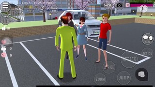 พามาดูหนังหรือมาดูหมีเต้น🤣🤣 #SakuraSchoolSimulator