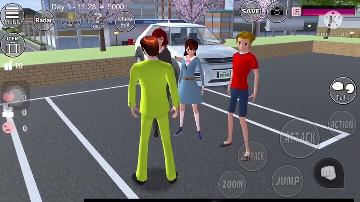 พามาดูหนังหรือมาดูหมีเต้น🤣🤣 #SakuraSchoolSimulator