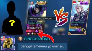 DITANTANG BY 1 SAMA PRO PLAYER TOP GLOBAL ALUCARD SUPREME ! SOMBONG NYA MINTA AMPUN ! KITA BANTAI !