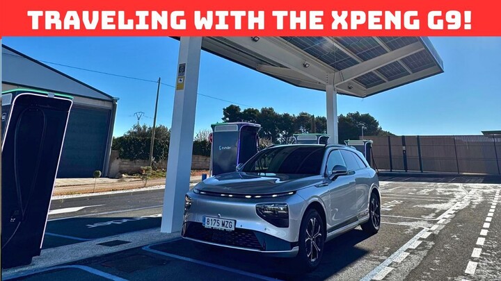 Opening a new Fast Charging Station in Spain with the Xpeng G9!