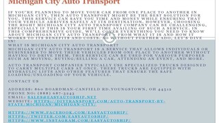 Michigan City Auto Transport
