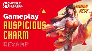 EFEKNYA TETAP | GAMEPLAY REVAMP SKIN LUNAR FEST ODETTE AUSPICIOUS CHARM | Mobile Legends Bang Bang