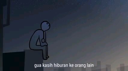 (Gua kasih hiburan ke orang lain)