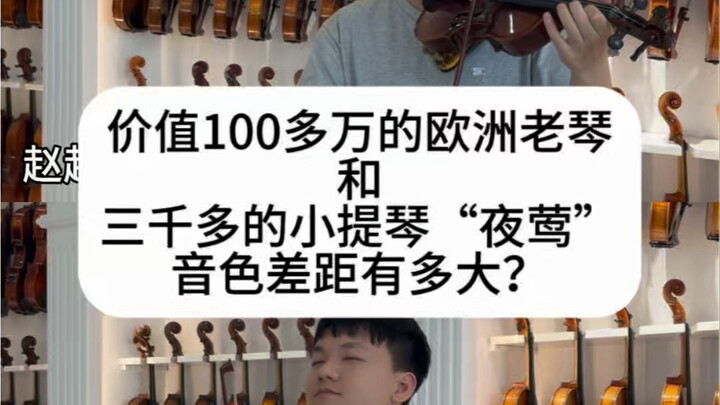 How big is the gap between a violin worth one million and one that costs three thousand?