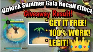 Unlock Summer Gala Recall Effect 4 Free! | Mobile Legends: Bang Bang