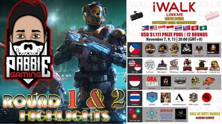 IWALK LINKME CHAMPIONSHIP | HIGHLIGHTS | ROUND 1 & 2 | SNIPERU GAMEPLAY | NRX 420 | CODM GARENA