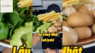 Cách làm món lẩu chay Nhật Sukiyaki #anngon
