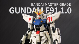 【扎古的模玩世界】素质优异还有妖花底座的万代MG高达f91 1.0版