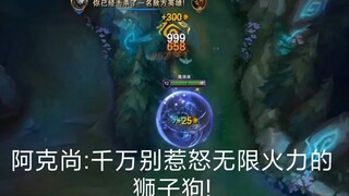 阿克尚:千万别惹怒无限火力的狮子狗!