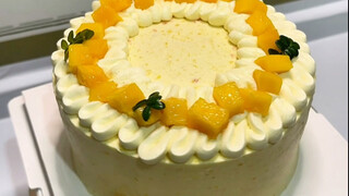Tidak akan menyerah sebelum berhasil membuat kue ulang tahun❗️ Bagaimana hasil kue Mango Pomelo ini 