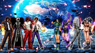 KOF MUGEN: Kyo Team VS Leona Team!!!