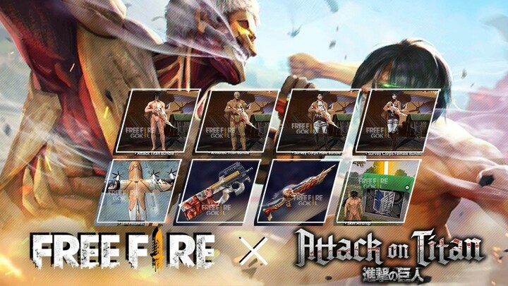 Review Bocoran Free Fire x Attack On Titan | Garena Free Fire Indonesia