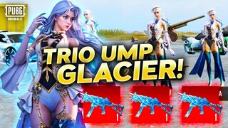 JADI BEGINI KALO PAKAI TIGA UMP GLACIER SEKALIGUS! MUSUH LANGSUNG KETAKUTAN! - PUBG MOBILE