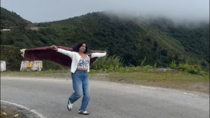 Tourist Enjoying in Bhutan