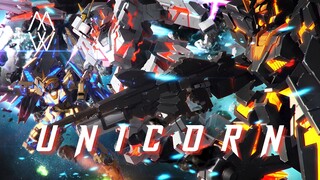 [Gundam/Mixed Cut/High Burning] Unicorn's entire body feels infinite possibilities! Complete victory