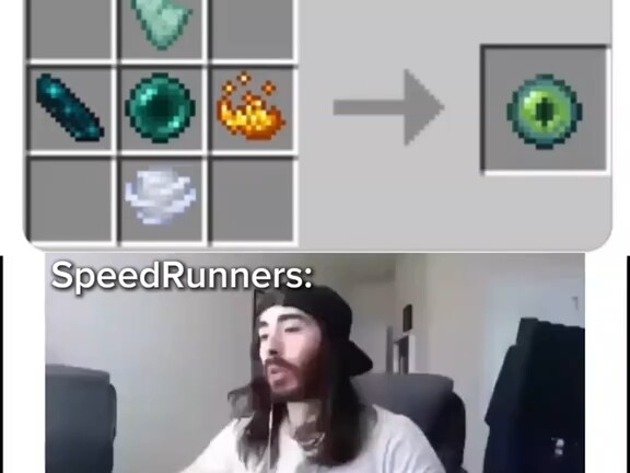 Người chơi speedrun nhìn thấy công thức chế tạo Mắt Ender rồi