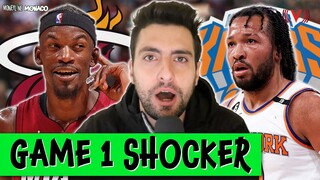 Heat-Knicks Game 1 Reaction: Jimmy Butler & Miami upset Brunson & New York at MSG | Moneyline Monaco