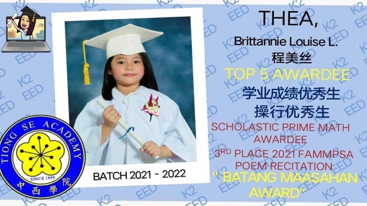 Kindergarten Graduation Speech (Brittannie Louise Thea) | TeacherBethClassTV