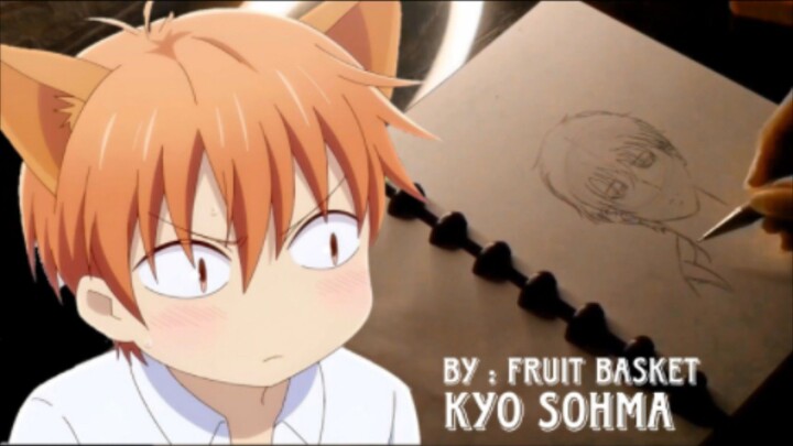 Kucinggg kuciingggg... kucing yg satu ini agak bedaaa -kyo sohma - fruit basket _ fastdrawing